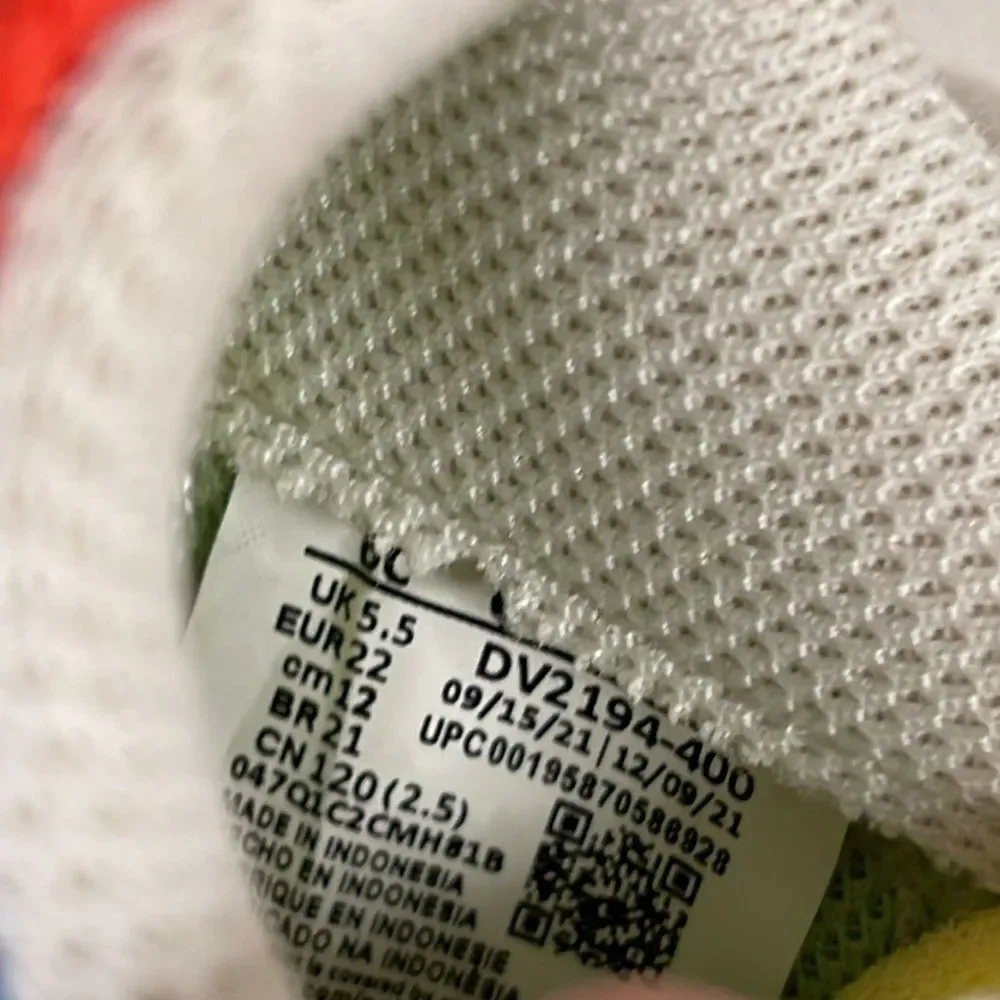 NIKE FORCE 1 LOW LV8 NEXT NATURE TD 'HEMP - MULTI' SIZE 6 C TODDLER DV2194 400